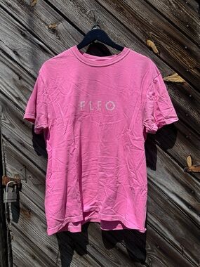 Fleo Bright Pink Oversized Logo Tee